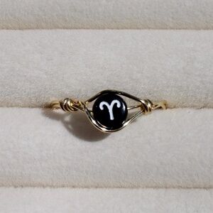 Aries Zodiac Sign Ring | Adjustable Ring | Zodiac Ring | Aries